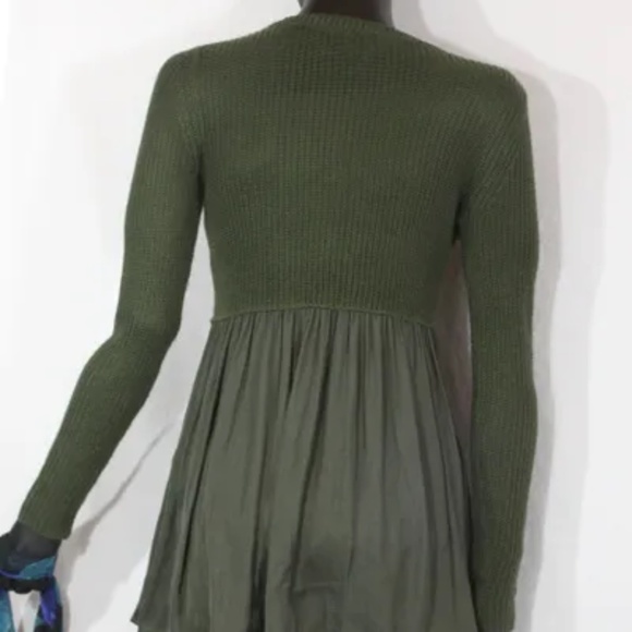 Hooked Up Women's Forest Green Tunic Sweater Top Tunic, S - Picture 5 of 6